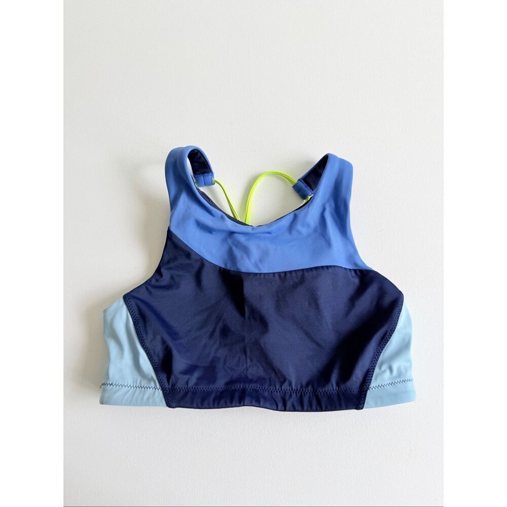 Athleta Freestyle Colorblock High Neck Bikini Top SIZE XS